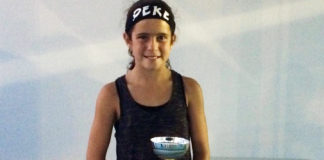 Campeona de la categoría Infantil en el XIX Open de Tenis de La Antilla (Huelva).